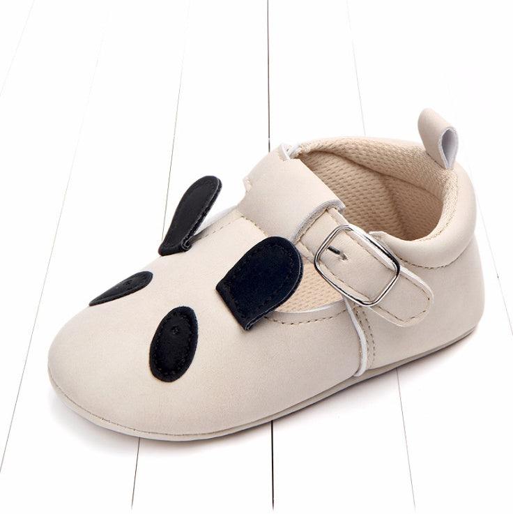 autumn cartoon animal baby shoes matte leather Animal Leather Shoes