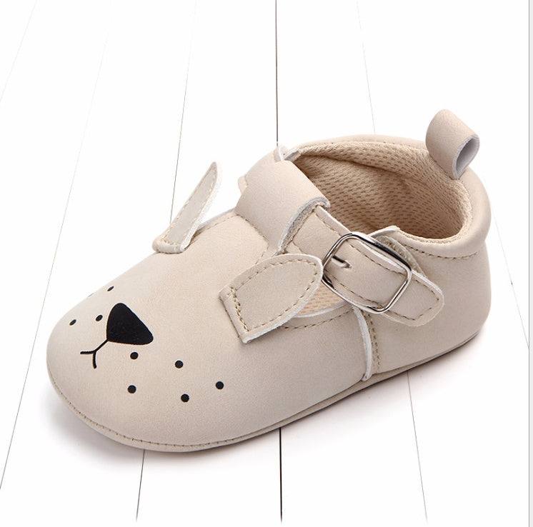 autumn cartoon animal baby shoes matte leather Animal Leather Shoes