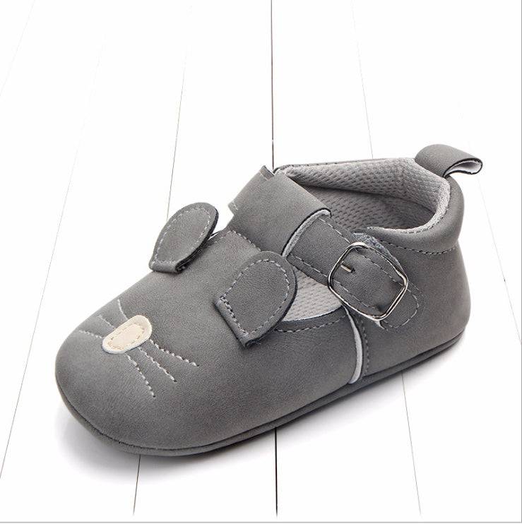 autumn cartoon animal baby shoes matte leather Animal Leather Shoes