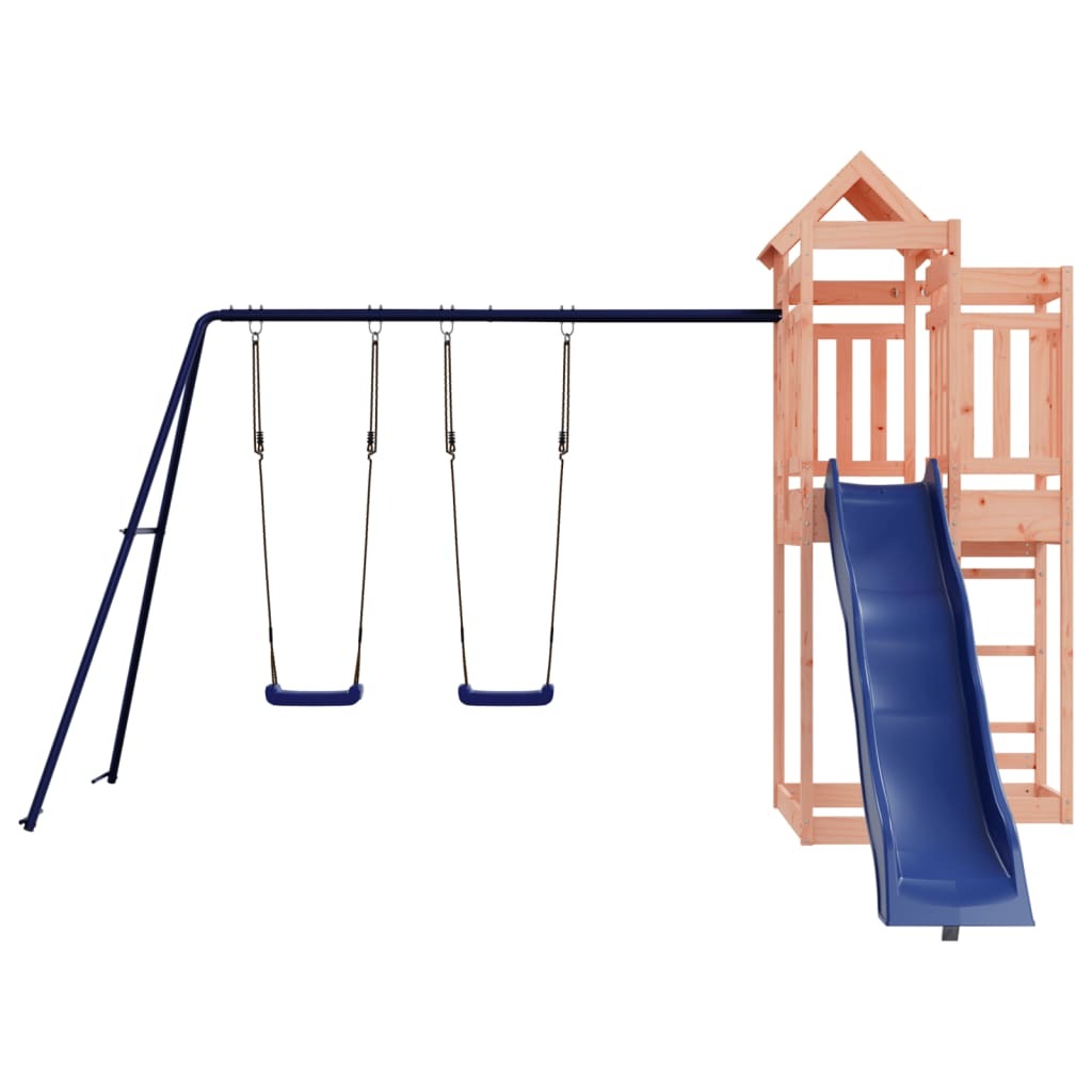 vidaXL Outdoor Playset Solid Wood Douglas Wooden Outdoor Playset