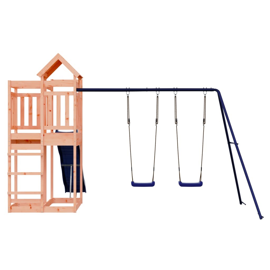 vidaXL Outdoor Playset Solid Wood Douglas Wooden Outdoor Playset