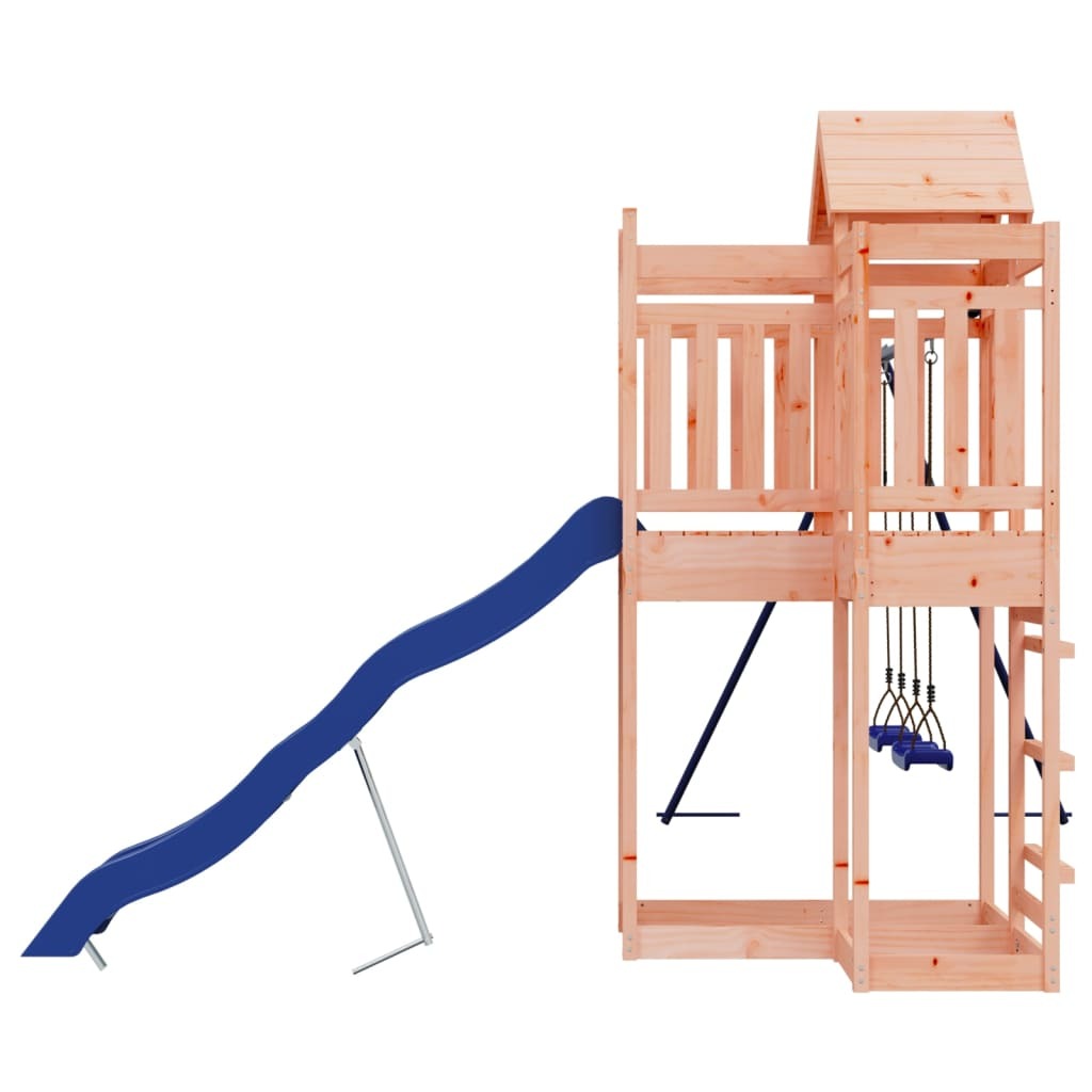 vidaXL Outdoor Playset Solid Wood Douglas Wooden Outdoor Playset