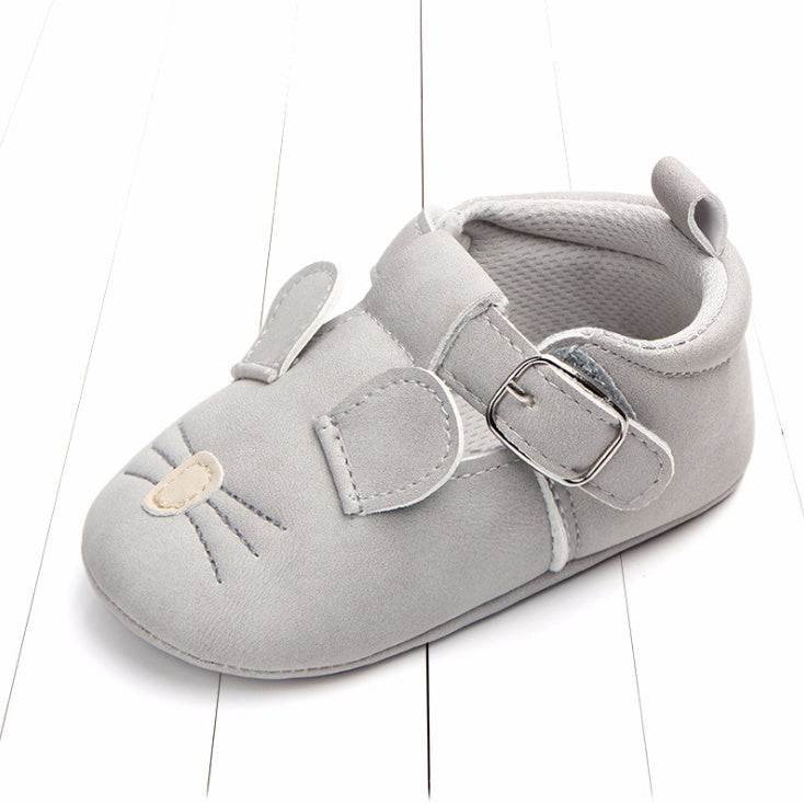 autumn cartoon animal baby shoes matte leather Animal Leather Shoes