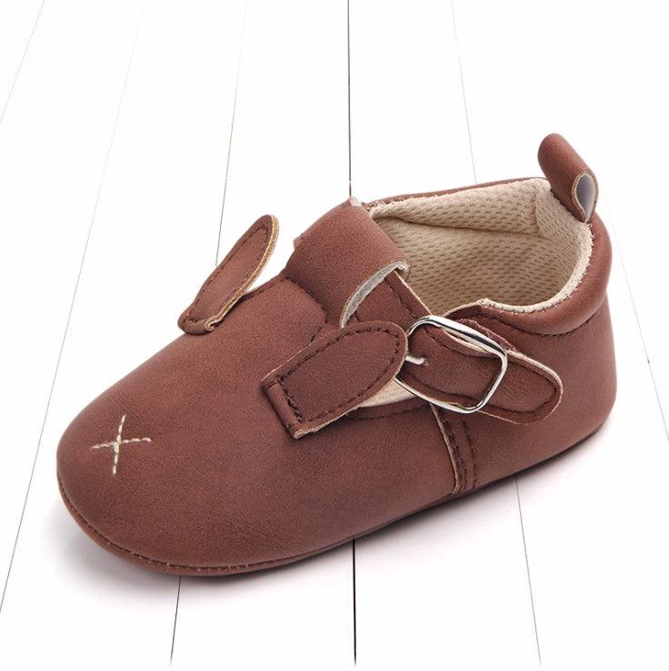 autumn cartoon animal baby shoes matte leather Animal Leather Shoes