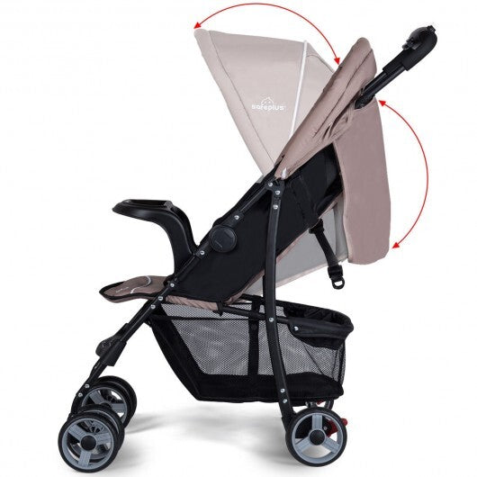 Toddler Travel Stroller Stroller with Adjustable Backrest