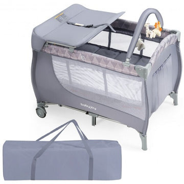 Foldable Safety Baby Playard Foldable Playard with Changing Station