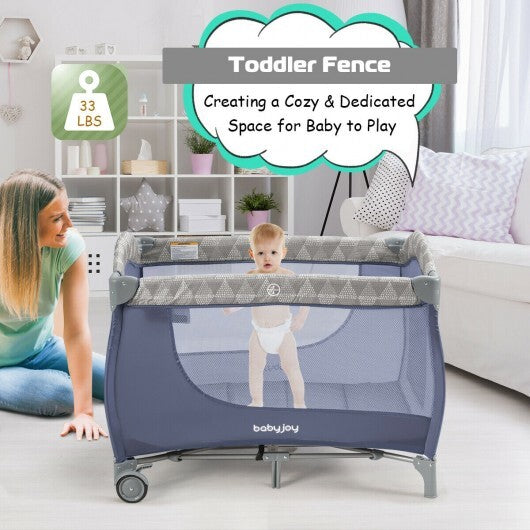 Foldable Safety Baby Playard Foldable Playard with Changing Station