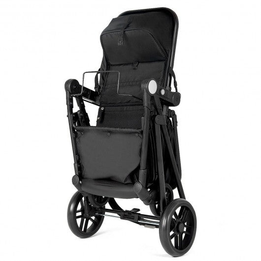 2- Foldable Pushchair - Black