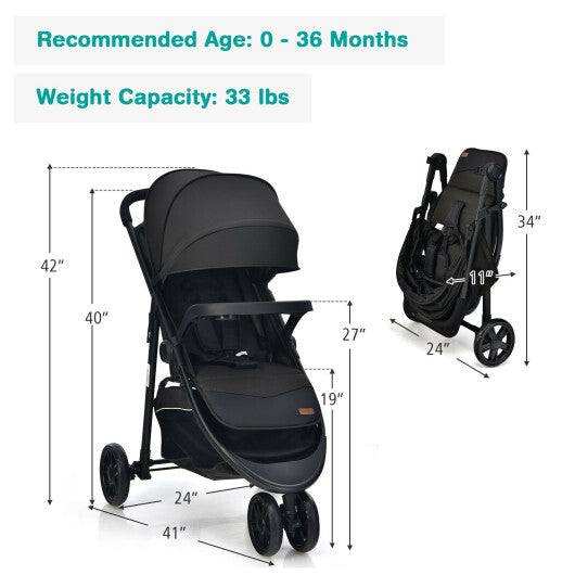 Baby Jogging Stroller Jogging Stroller - Gray