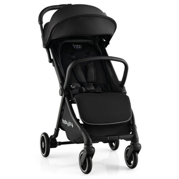 -Hand Folding Portable Lightweight Baby Stroller Portable Lightweight Stroller - Black