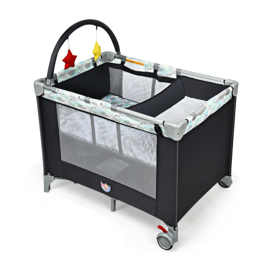 Portable Baby Playard Playpen Nursery Center Portable Playard with Changing Station