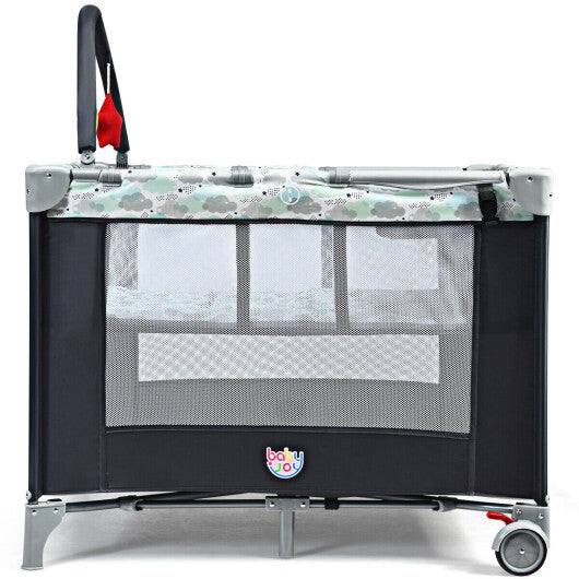 Portable Baby Playard Playpen Nursery Center Portable Playard with Changing Station