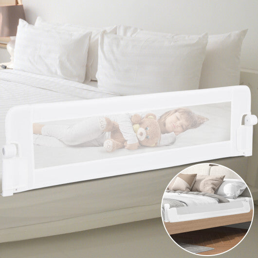 60-Inch Foldable Bed Rail Swing Foldable Bed Rail Guard - White