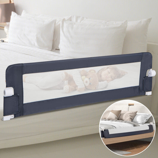 60-Inch Foldable Bed Rail Swing Foldable Bed Rail Guard - Grey