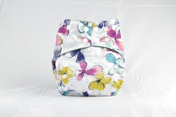 Earthlie Cloth Diaper - Pastel Flowers