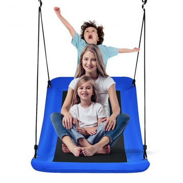 700lb Giant 60 Inch Platform Tree Swing Platform Tree Swing for Kids and Adults-Blue