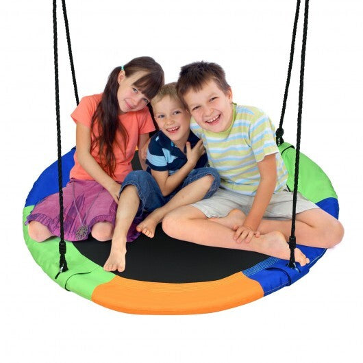 40-Inch Flying Saucer Tree Swing Outdoor Play Set 40-Inch Flying Saucer Tree Swing Outdoor Play Set with Easy Installati