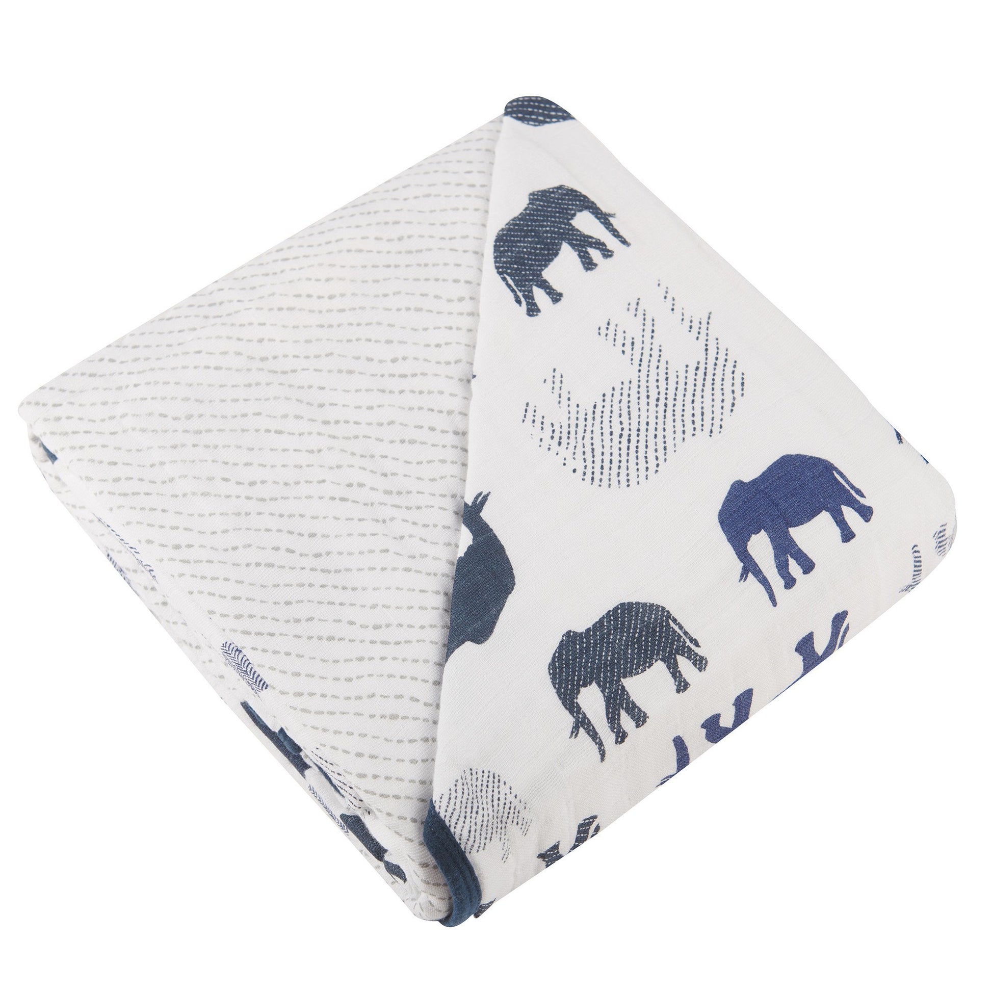 Spotted Wave Newcastle Blanket Blue Elephants Blanket