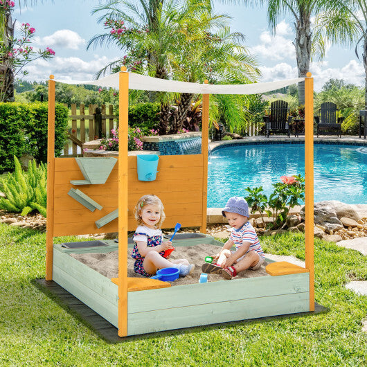 / Removable Canopy Sandbox with Canopy