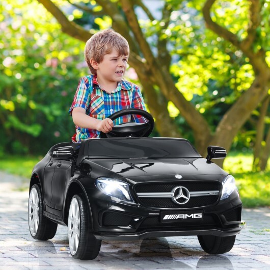 12V Electric Kids Ride 12V Kids Ride-On Car with Remote Control-Black