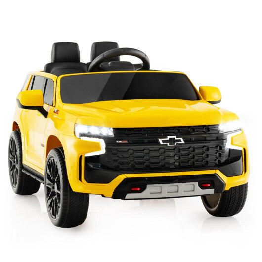 12V Kids Ride 12V Kids Ride-On Car with Remote Control-Yellow