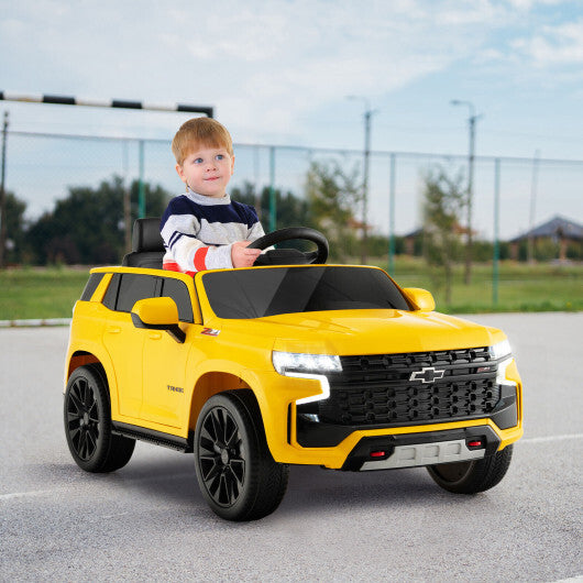 12V Kids Ride 12V Kids Ride-On Car with Remote Control-Yellow