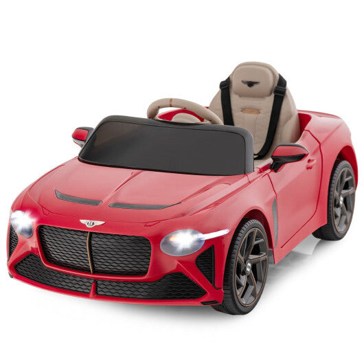 12V Battery Powered Licensed Bentley Bacalar Kids Ride- 12V Kids Ride-On Bentley Bacalar Racer Car-Red