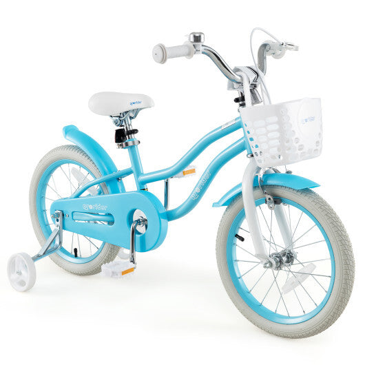 14/16/18 Inch Kids Bike Bike with Dual Brakes-Blue