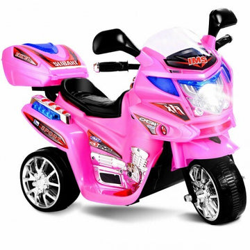 3 Wheel Kids 6V Battery Powered Electric Toy Motorcycle-pink - Color 3 Wheel Kids 6V Battery Powered Electric Toy Motorcycle-pink - Color: 