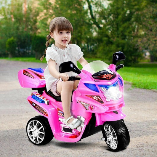 3 Wheel Kids 6V Battery Powered Electric Toy Motorcycle-pink - Color 3 Wheel Kids 6V Battery Powered Electric Toy Motorcycle-pink - Color: 