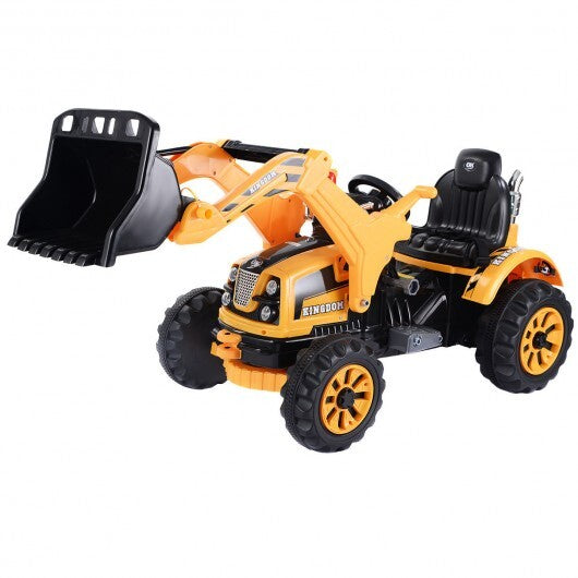 Battery Powered Kids Ride 12V Kids Ride-On Dumper Truck-Yellow