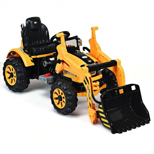 Battery Powered Kids Ride 12V Kids Ride-On Dumper Truck-Yellow