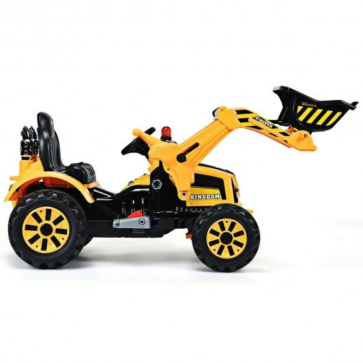 Battery Powered Kids Ride 12V Kids Ride-On Dumper Truck-Yellow