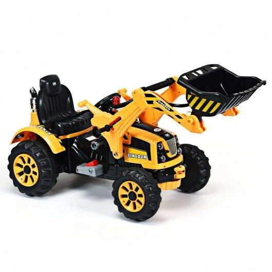 Battery Powered Kids Ride 12V Kids Ride-On Dumper Truck-Yellow