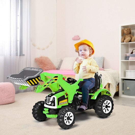 Battery Powered Kids Ride 12V Kids Ride-On Dumper Truck-Yellow