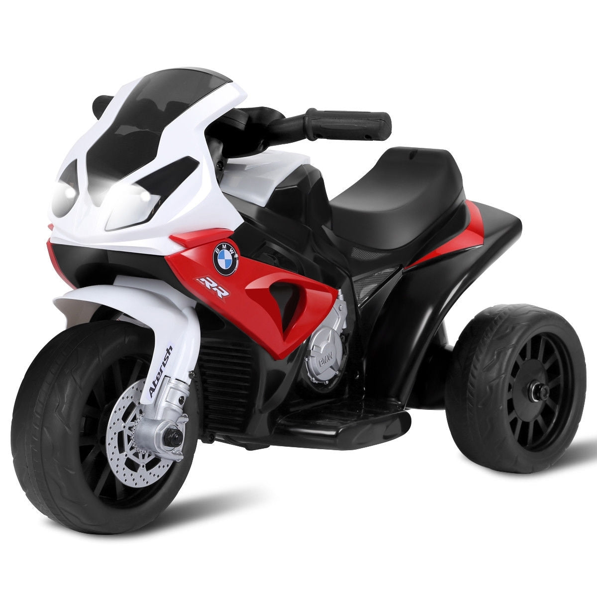 6V Kids 3 Wheels Riding BMW Licensed Electric Motorcycle-Red - Color 6V Kids 3-Wheel BMW Motorcycle-Red