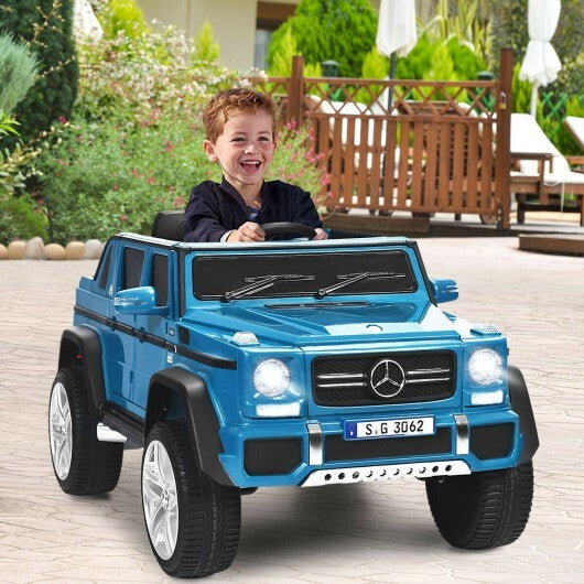 12V Licensed Mercedes-Benz Kids Ride 12V Kids Ride-On Mercedes-Benz Car-Navy