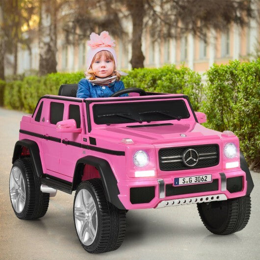 12V Licensed Mercedes-Benz Kids Ride 12V Kids Ride-On Mercedes-Benz Car-Pink