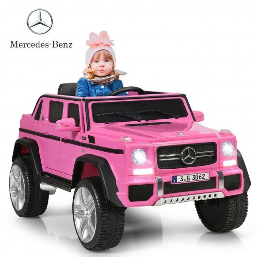 12V Licensed Mercedes-Benz Kids Ride 12V Kids Ride-On Mercedes-Benz Car-Pink