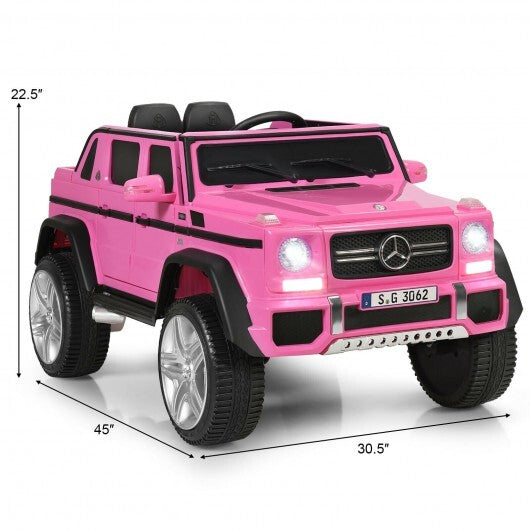 12V Licensed Mercedes-Benz Kids Ride 12V Kids Ride-On Mercedes-Benz Car-Pink