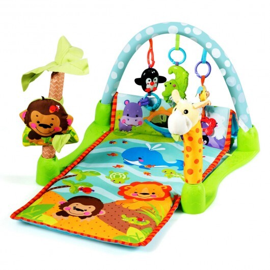 -1 Baby Play Gym Mat 4-in-1 Baby Play Gym Mat with Hanging Toys