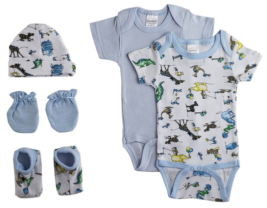 Newborn Baby Boys 5 Pc Layette Baby Shower Gift Baby Boy Shower Gift