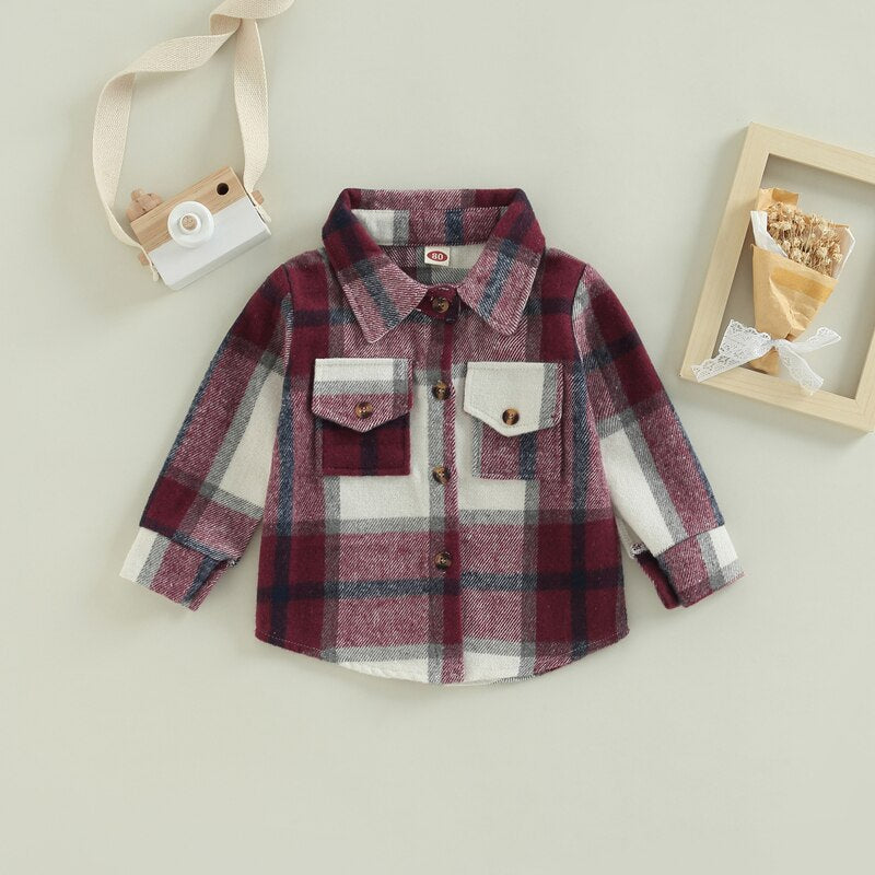 Plaid Patchwork Long Sleeve Plaid Patchwork Long Sleeve